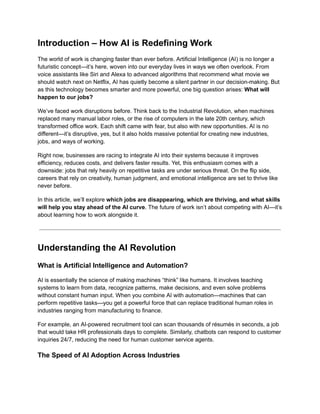 The Future of Work in the Age of AI: Jobs That Will Disappear and ...