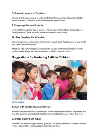 🌟 10 Beautiful Lessons Jesus Taught Little Hearts | PDF