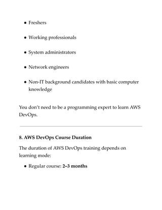 What Is AWS DevOps Complete Beginner Guide 2025 | PDF