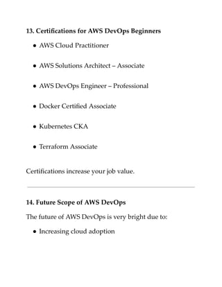 What Is AWS DevOps Complete Beginner Guide 2025 | PDF