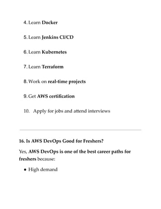What Is AWS DevOps Complete Beginner Guide 2025 | PDF