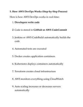 What Is AWS DevOps Complete Beginner Guide 2025 | PDF