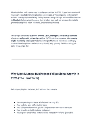 Top Digital Marketing Strategies to grow Business in 2026 | PDF