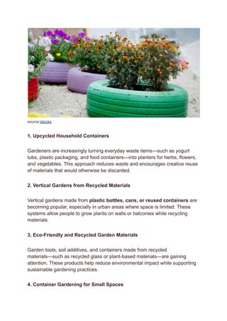 7 Easy DIY Planters Using Recycled Household Items for Sustainable ...