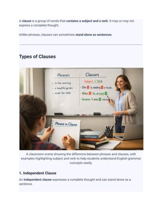 Difference Between Phrase and Clause – Complete Guide with Examples | PDF