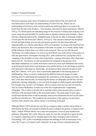 Chapter 5 Temporal Proximity 
­­­­­­­­­­­­­­­­­­­­­­­­­­­­­­­­­­­­­­­­­­­­­­ 
 
Historical awareness and a sense of tradit...