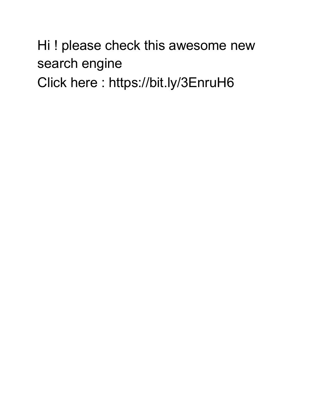 New Search Engine Alternative For Google