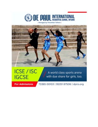 Discovering Excellence at De Paul International Residential School PDF