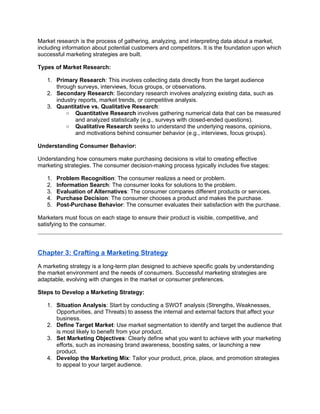 Business Marketing: A Comprehensive Guide to Strategies and Success | DOCX