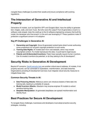 GenAI Security Risks in Software Development | PDF