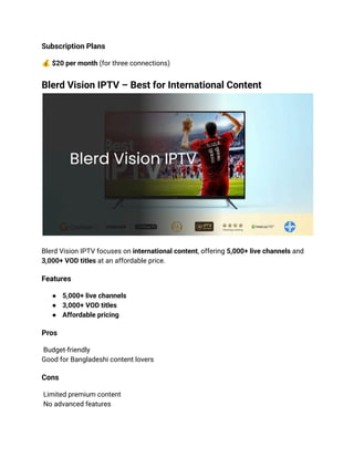 Best IPTV Providers 2025:With Affordable Plans & 4k Quality | PDF