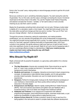 AI Software Creation: Build Apps Without Coding Using Replit's AI | PDF