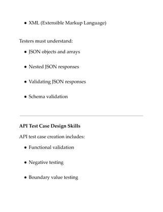 API Testing Skills Every Software Tester Must Learn | PDF