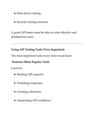 API Testing Skills Every Software Tester Must Learn | PDF