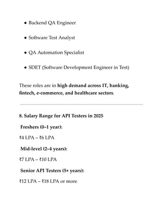 API Testing Skills Every Software Tester Must Learn | PDF