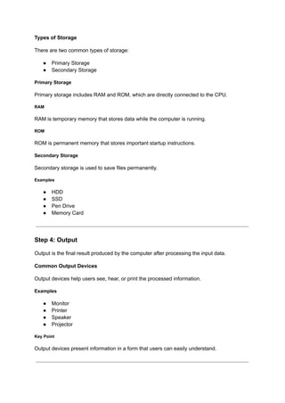 Computer – Complete Guide, Types, Uses & Features | PDF