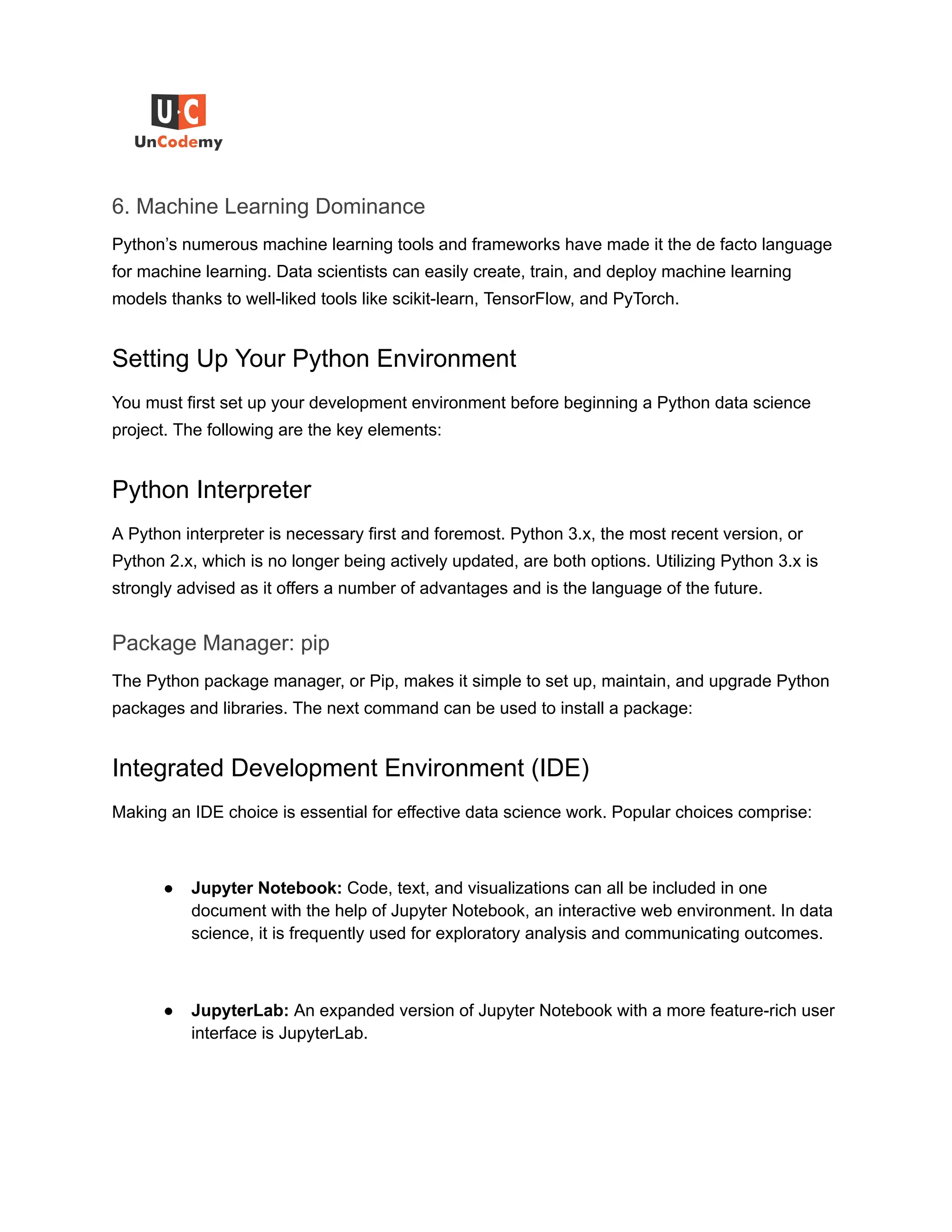 Python for Data Science: A Comprehensive Guide | PDF