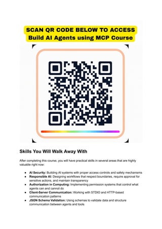 Build AI Agents using MCP Course By IBM: How to Develop Enterprise ...