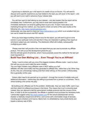 Affiliate marketing tips.