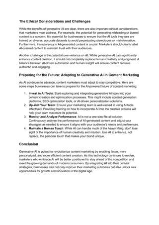 Content Marketing in the Age of Generative AI | PDF