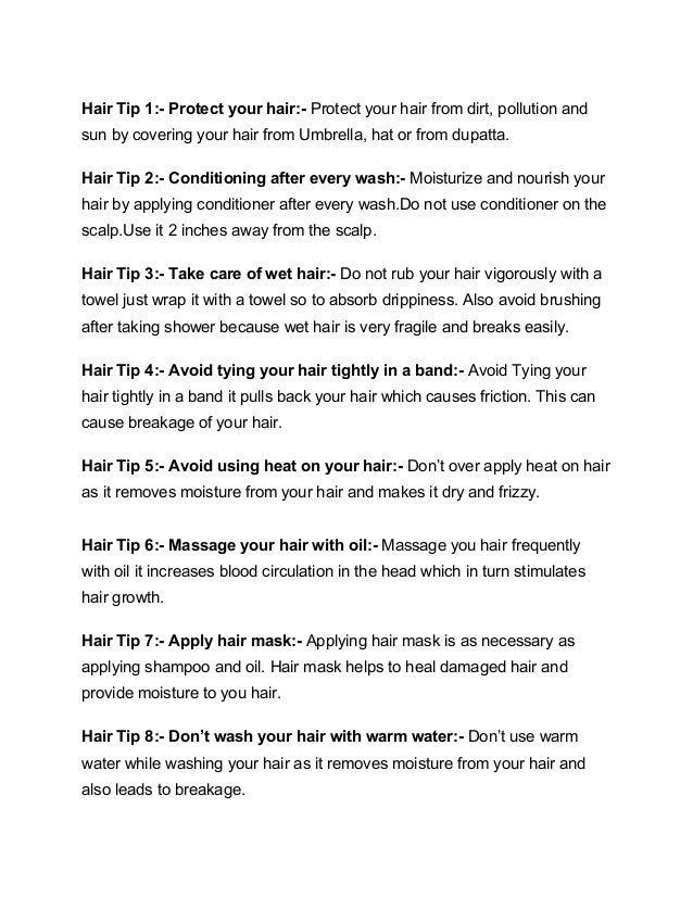 Hair Tips For Beautiful Long And Shiny Hair