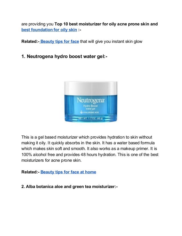best alcohol free moisturizer