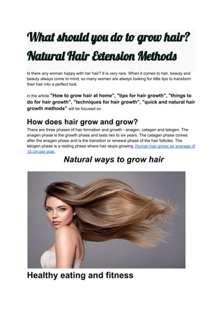 long hair growth | PDF