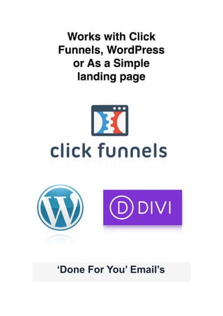 ‘Done For You’ Email’s
 