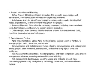 Digital Project Management: A Comprehensive Guide | PDF