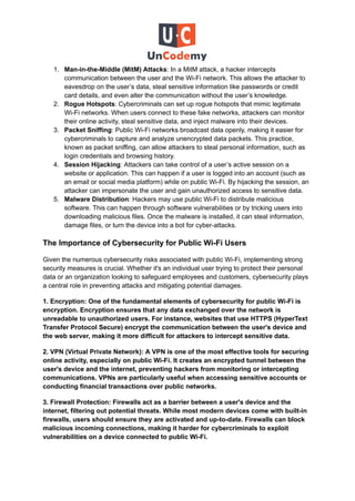 The Role of Cybersecurity in Protecting Public Wi-Fi Users | PDF - Cybersecurity Measures For Public Wi-Fi Users