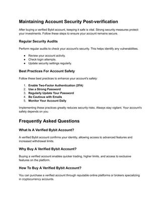 Bybit Statement.pdf Buy Verified ByBit Account - 100% KYC Verified ByBit | PDF