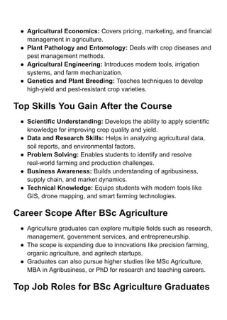BSc Agriculture Scope and Salary in India 2025: Career Growth Explained ...
