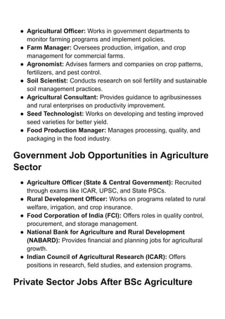 BSc Agriculture Scope and Salary in India 2025: Career Growth Explained ...
