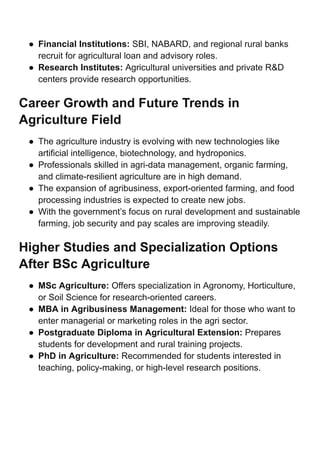 BSc Agriculture Scope and Salary in India 2025: Career Growth Explained ...