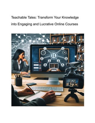 Teachable Tales: Transform Your Knowledge
into Engaging and Lucrative Online Courses
 