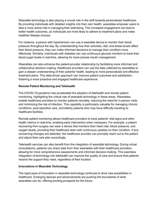 Wearable Technology Revolutionzing Health Care | PDF