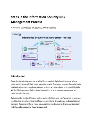 Understanding the Information Security Risk Management Process with ISO ...
