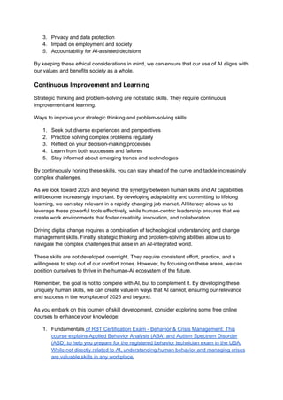 Five Skills You Will Need for a Successful 2025 Career | PDF