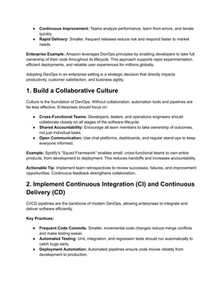 DevOps Best Practices for Enterprises: Accelerate Software Delivery and ...