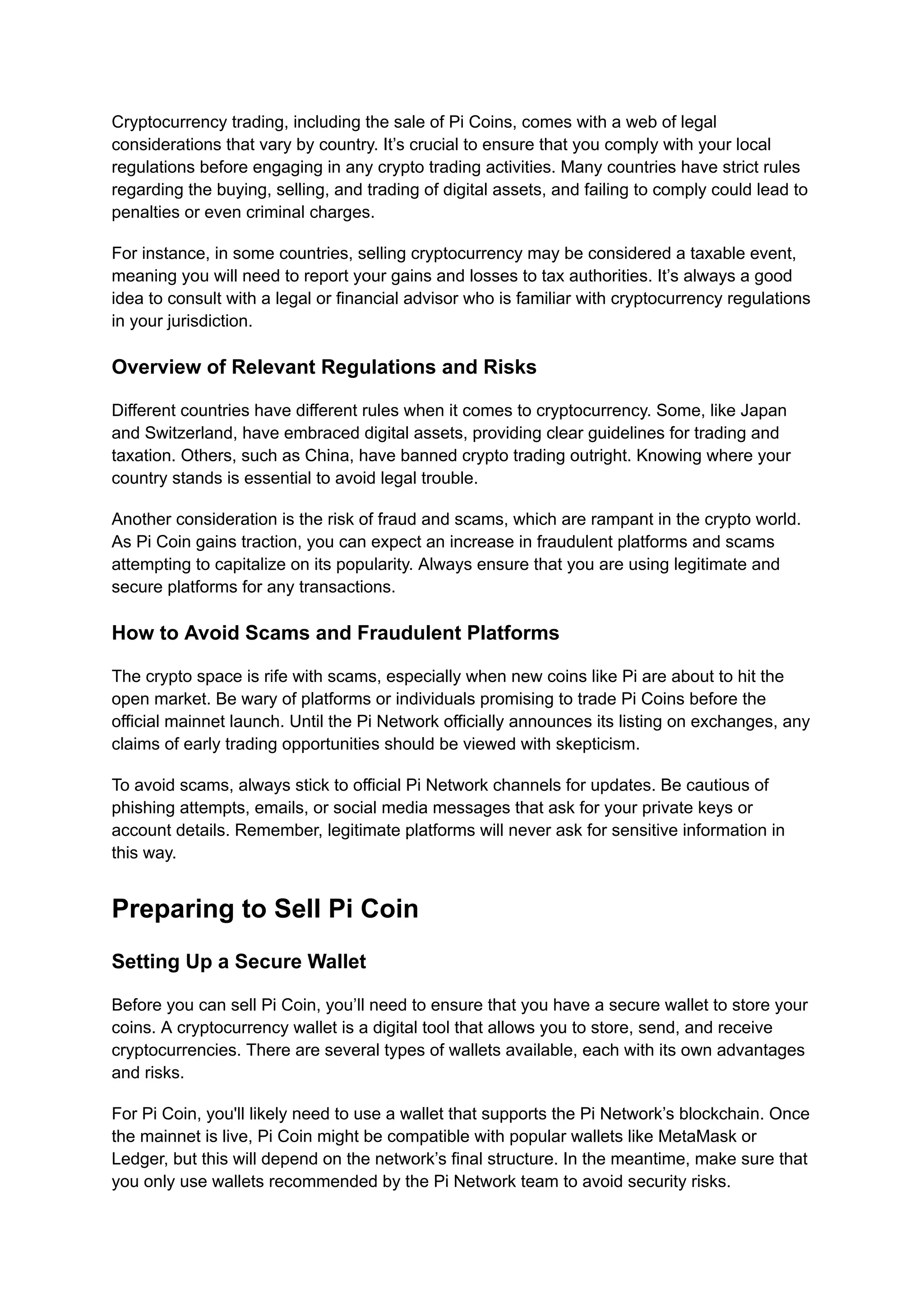 How To Sell Pi Coin: A Step-by-Step Guide | PDF