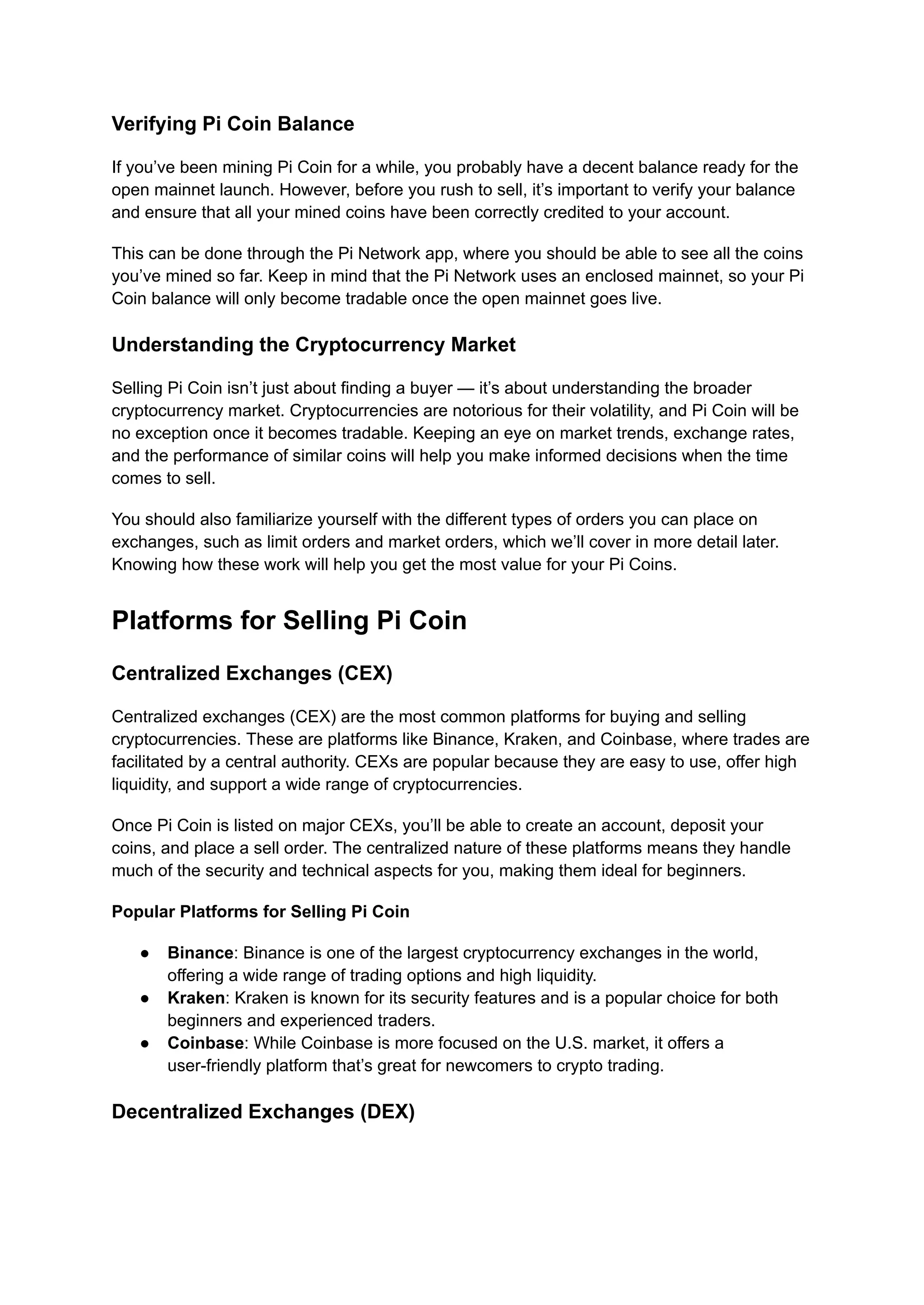 How To Sell Pi Coin: A Step-by-Step Guide | PDF