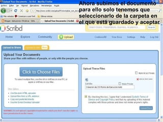     Ahora subimos el documento para ello solo tenemos que seleccionarlo de la carpeta en el que está guardado y aceptar 