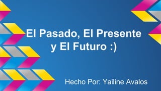 El Pasado, El Presente
y El Futuro :)
Hecho Por: Yailine Avalos

 