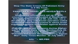 Crimes Of Pakistan Army Pt-3