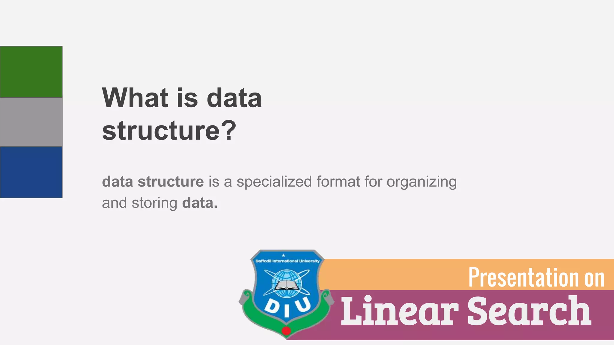 Linear Search Presentation | PPTX