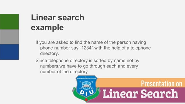 Linear Search Presentation | PPTX | Search | Internet