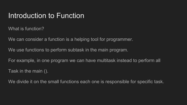 Function presentation | PPT