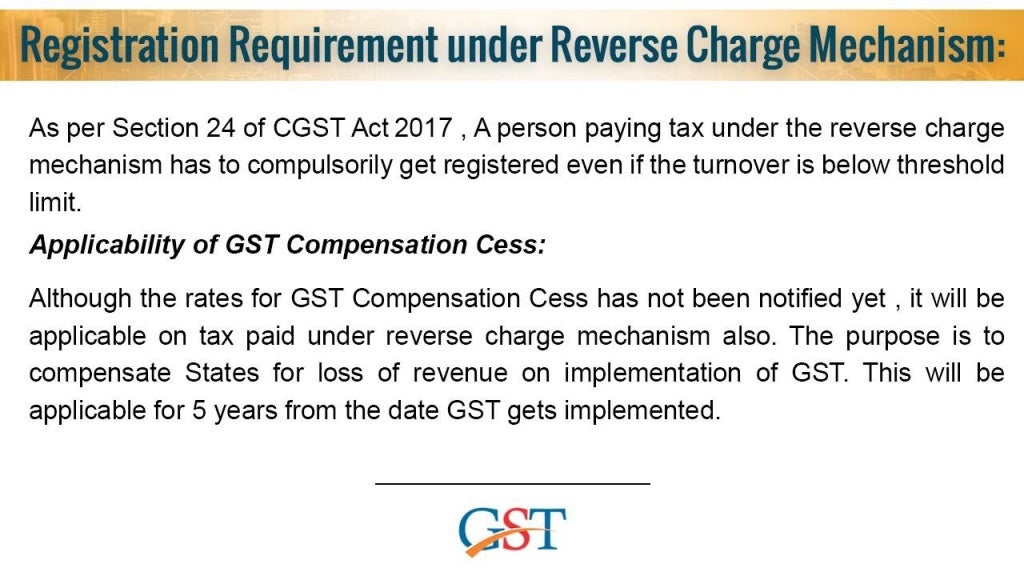 What is Reverse Charge Mechanism Under GST?