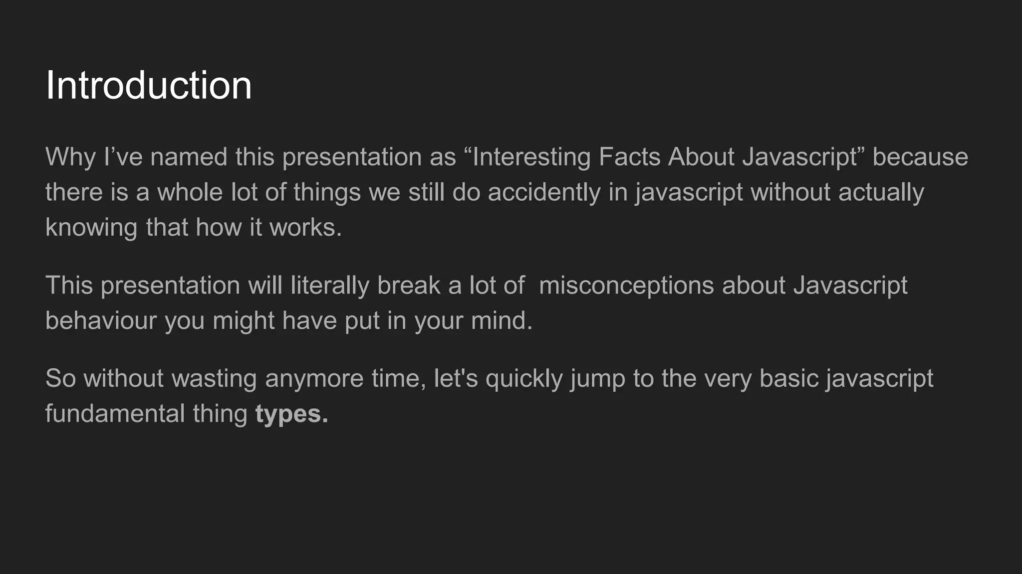 Interesting Facts About Javascript | PPT