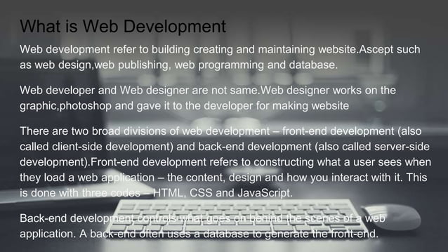 WEB DEVELOPMENT | PPTX